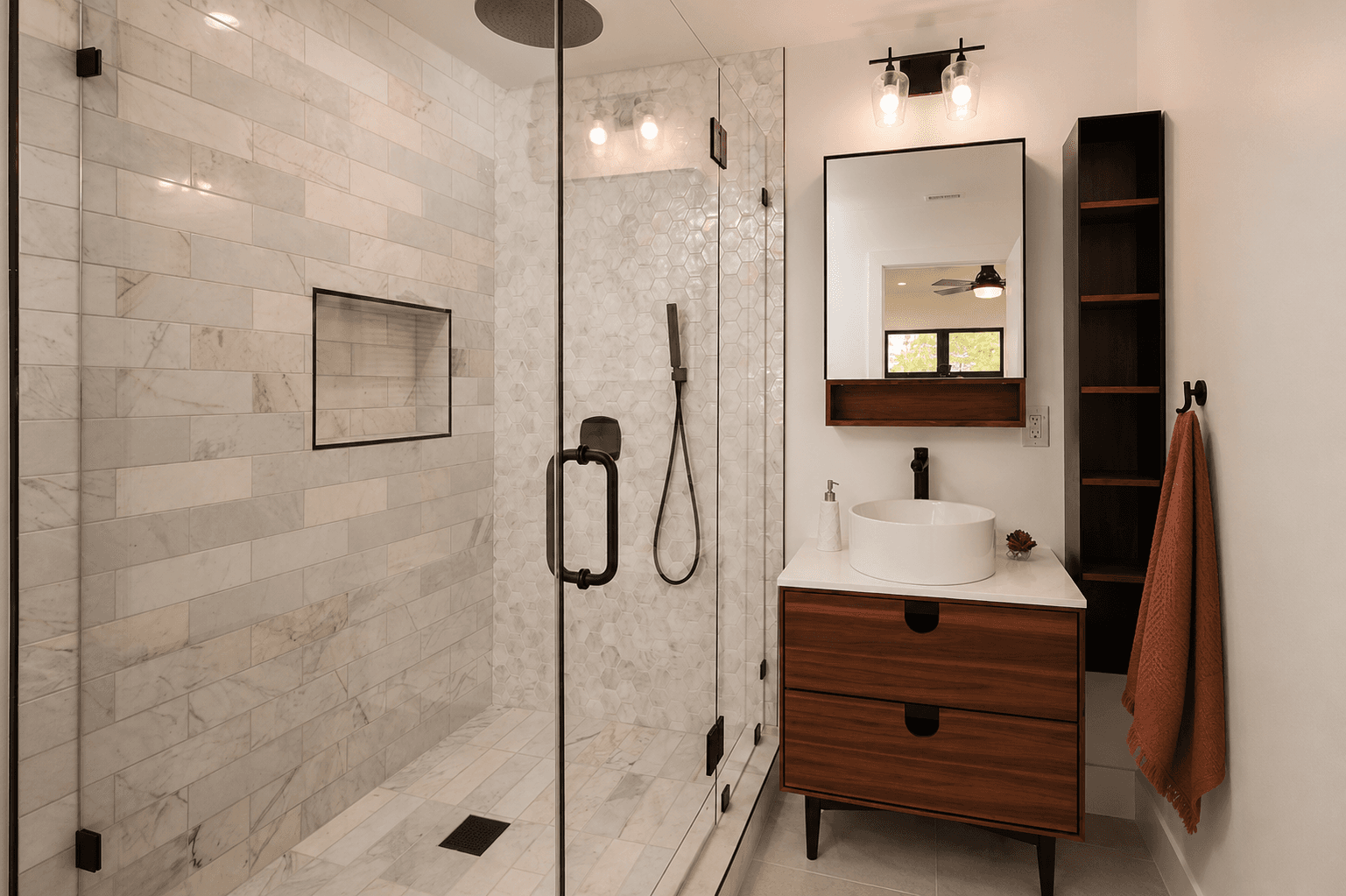 Small refreshed bathroom
